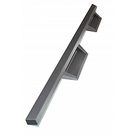 Black Horse Offroad Running Board Steel Stationary Black Powder Coated - IM-JEJL4D