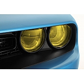 GT Styling Headlight Cover - Plastic Transparent Yellow Full Cover Set Of 4 - GT0165Y