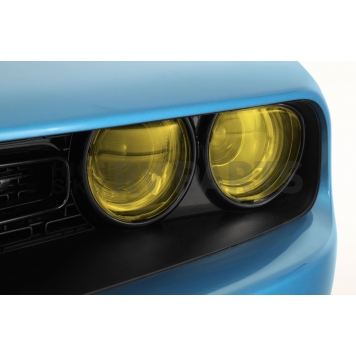 GT Styling Headlight Cover - Plastic Transparent Yellow Full Cover Set Of 4 - GT0165Y