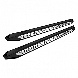 Black Horse Offroad Running Board Aluminum Stationary Polished - RTOHI-14