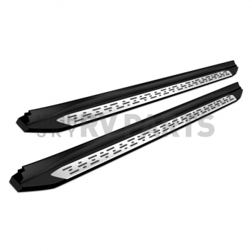 Black Horse Offroad Running Board Aluminum Stationary Polished - RTOHI-14