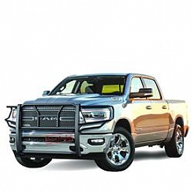 Black Horse Offroad Grille Guard  Black Powder Coated Steel - RU-DORA19-B