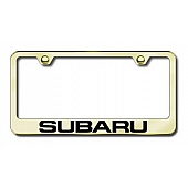 Automotive Gold License Plate Frame - Gold Stainless Steel - LFSUBEG