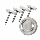 DV8 Offroad Soft Top Door Surround Knob Silver Aluminum Set Of 4 - JP180027BL