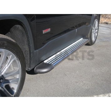 Romik USA Running Board Silver Aluminum Stationary - 20052418-1