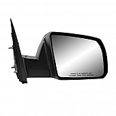 K-Source Exterior Mirror Manual Rectangular Black Single - 70223T