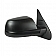 K-Source Exterior Mirror Manual Rectangular Black Single - 70223T