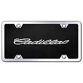 Automotive Gold License Plate - Cadillac Acrylic - BCADCBK