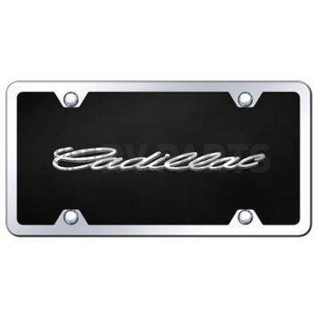 Automotive Gold License Plate - Cadillac Acrylic - BCADCBK