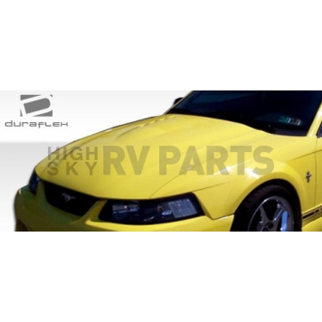 Extreme Dimensions Hood - Primered Fiberglass Black - 104709