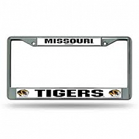 POWERDECAL License Plate Frame - Missouri Tigers Name And Logo Zinc - FC390102