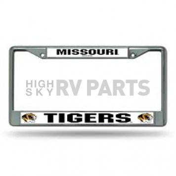 POWERDECAL License Plate Frame - Missouri Tigers Name And Logo Zinc - FC390102