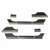 Rugged Ridge Rocker Panel Guard - Flat Steel Black Powder Coated - 1161511