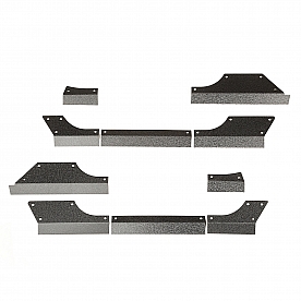 Rugged Ridge Rocker Panel Guard - Flat Steel Black Powder Coated - 1161511