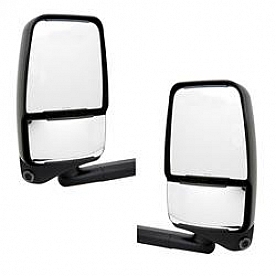Velvac Exterior Mirror Manual Rectangular Black - 719397
