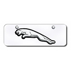 Automotive Gold License Plate - Jaguar Stainless Steel - JAGBCCM