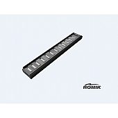 Romik USA Running Board Black Anodized Aluminum Stationary - 81314419
