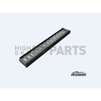 Romik USA Running Board Black Anodized Aluminum Stationary - 81314419