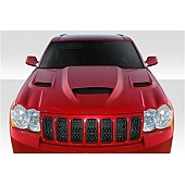 Extreme Dimensions Hood - Fiberglass Reinforced Plastic Black - Hellcat - 113007
