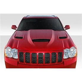Extreme Dimensions Hood - Fiberglass Reinforced Plastic Black - Hellcat - 113007