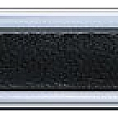 Cowles Products Side Molding - Black With Silver Trim PVC Plastic Matte With Chrome Plated Trim - 2578001
