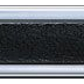 Cowles Products Side Molding - Black With Silver Trim PVC Plastic Matte With Chrome Plated Trim - 2578001