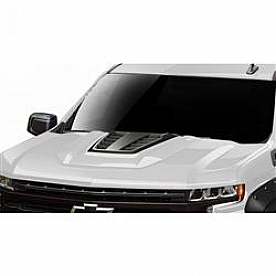Air Design Hood Scoop - Non Vented Satin Black - GM39A01