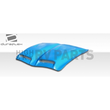 Extreme Dimensions Hood Scoop - Dual Vented Primered Fiberglass Black - 102227-2