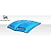Extreme Dimensions Hood Scoop - Dual Vented Primered Fiberglass Black - 102227