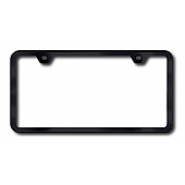 Automotive Gold License Plate Frame - Black Stainless Steel - LF449B