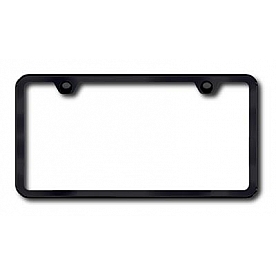 Automotive Gold License Plate Frame - Black Stainless Steel - LF449B
