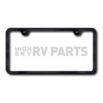 Automotive Gold License Plate Frame - Black Stainless Steel - LF449B