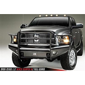 Fab Fours Bumper Premium 1-Piece Design Steel Black - DR06Q11601