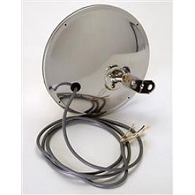 Grote Industries Exterior Mirror Manual Round Silver Single - 12813
