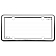 Cruiser License Plate Frame - Nouveau Die Cast Zinc - 20630