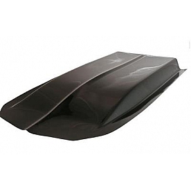 Harwood Fiberglass Hood Scoop - Cowl Induction Gelcoat Black - 1112