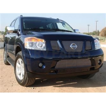 T-Rex Truck Products Grille Insert - Horizontal Bar Polished Aluminum - 21782