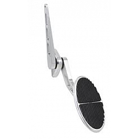 Lokar Performance Accelerator Pedal - Silver Aluminum - BAG6105