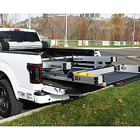 Bedslide Cargo Organizer - Truck Bed Rectangular Aluminum - BSABK