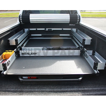 Bedslide Cargo Organizer - Truck Bed Rectangular Aluminum - BSABK-1