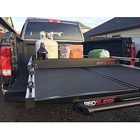 Bedslide Bed Cargo Divider - BedBins Black Aluminum - BSADKB