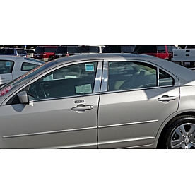 TFP (International Trim) Body Pillar Cover - Polished Stainless Steel Silver Set of 6 - 19835PPT