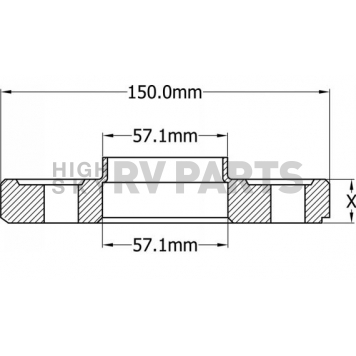 Coyote Wheel Accessories Wheel Spacer - VWAUDI5100112857-2