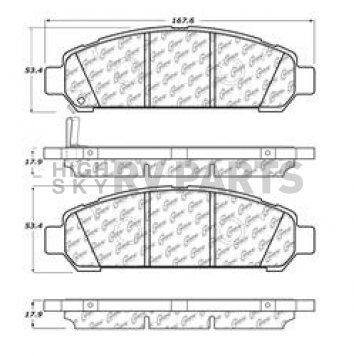 Stop Tech/ Power Slot Brake Pad - 104.14010
