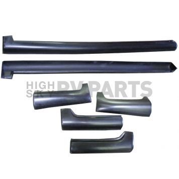 Street Scene Side Skirt - Bare Urethane Black Set of 6 - 95070511