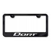 Automotive Gold License Plate Frame - Black Stainless Steel - LFDARTEB