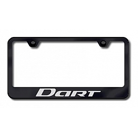 Automotive Gold License Plate Frame - Black Stainless Steel - LFDARTEB