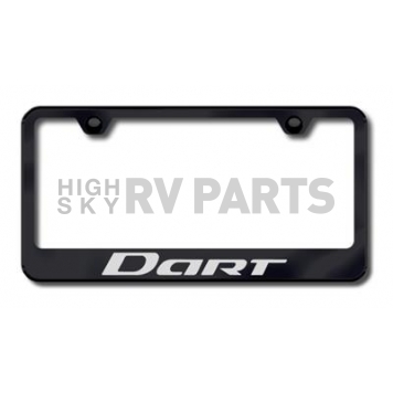 Automotive Gold License Plate Frame - Black Stainless Steel - LFDARTEB