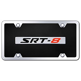 Automotive Gold License Plate - SRT-8 Acrylic - BSRT8CBK