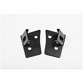 Rugged Ridge Windshield Hinge Light Bracket - Steel Black Set Of 2 - 1102703